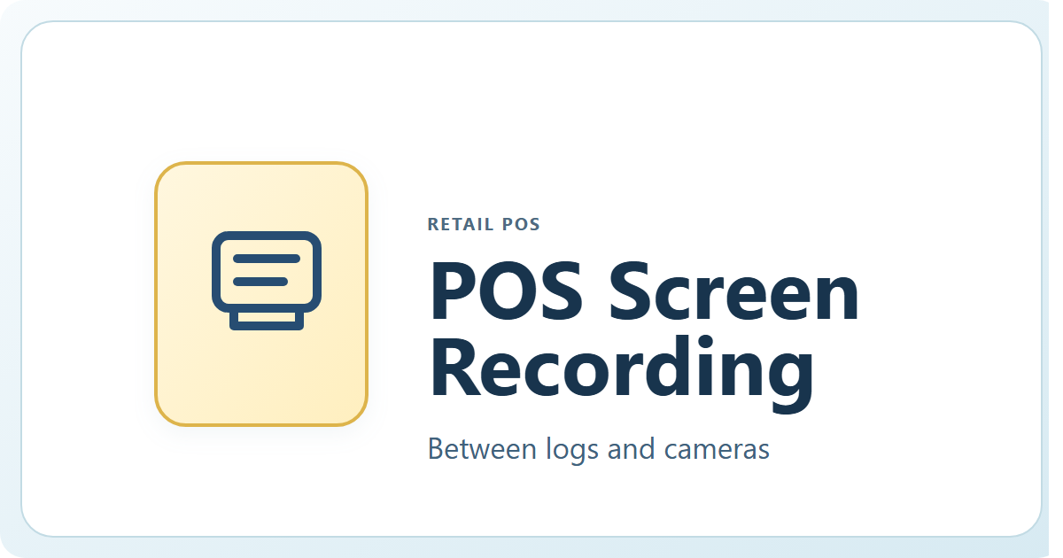 POS Screen Recording for Retail VMS Deployments - DeskCamera
